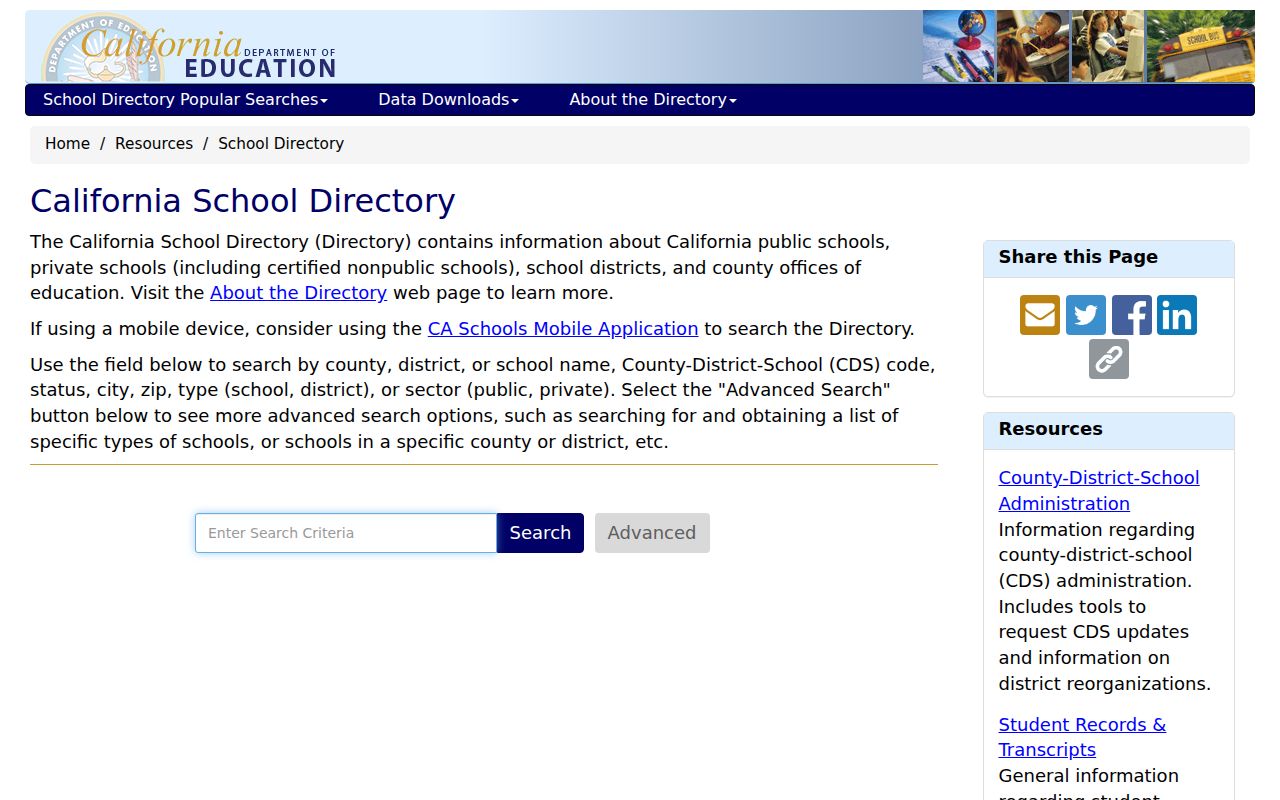 Desert Hot Springs people directories California School Directory